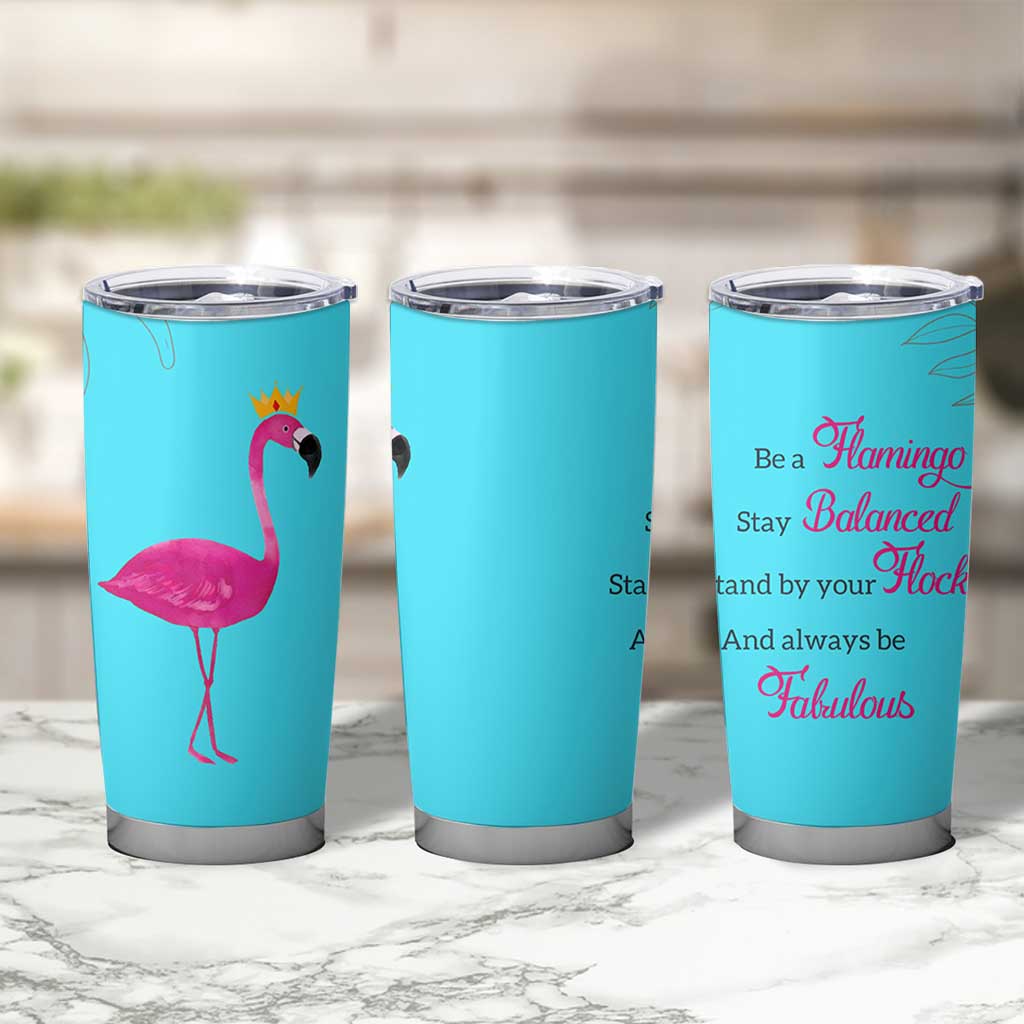 Gifts For Flamingo Lover Tumbler Cup Positive Flamingo Affirmation Gifts
