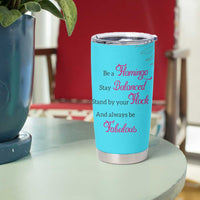 Gifts For Flamingo Lover Tumbler Cup Positive Flamingo Affirmation Gifts