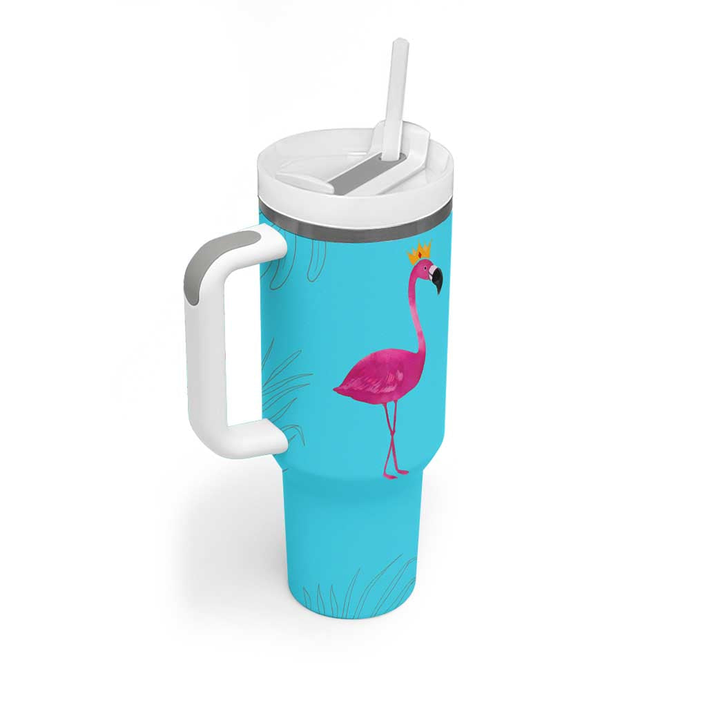 Gifts For Flamingo Lover Tumbler With Handle Positive Flamingo Affirmation Gifts