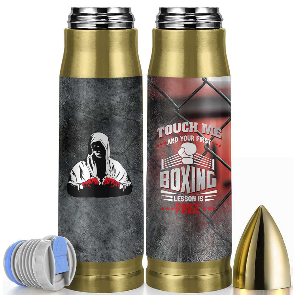 Boxing Gifts Bullet Tumbler Touch Me And Your First Boxing Lesson Is Free