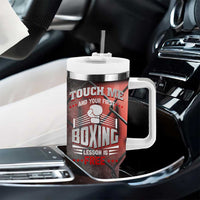 Boxing Gifts Tumbler With Handle Touch Me And Your First Boxing Lesson Is Free