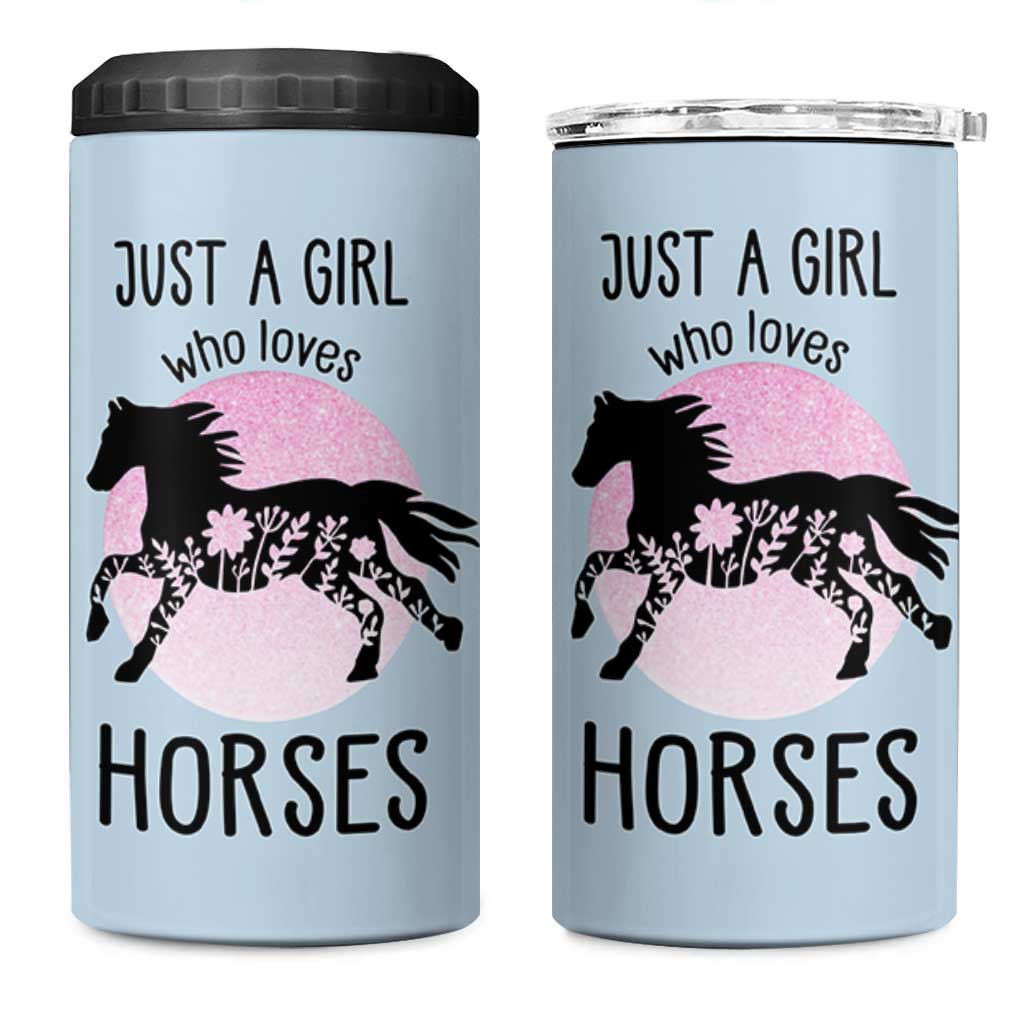 Horse Gifts For Girls 4 in 1 Can Cooler Tumbler Horse Lovers Equestrian Girls Cowgirl Gift