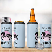 Horse Gifts For Girls 4 in 1 Can Cooler Tumbler Horse Lovers Equestrian Girls Cowgirl Gift