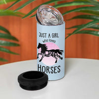 Horse Gifts For Girls 4 in 1 Can Cooler Tumbler Horse Lovers Equestrian Girls Cowgirl Gift