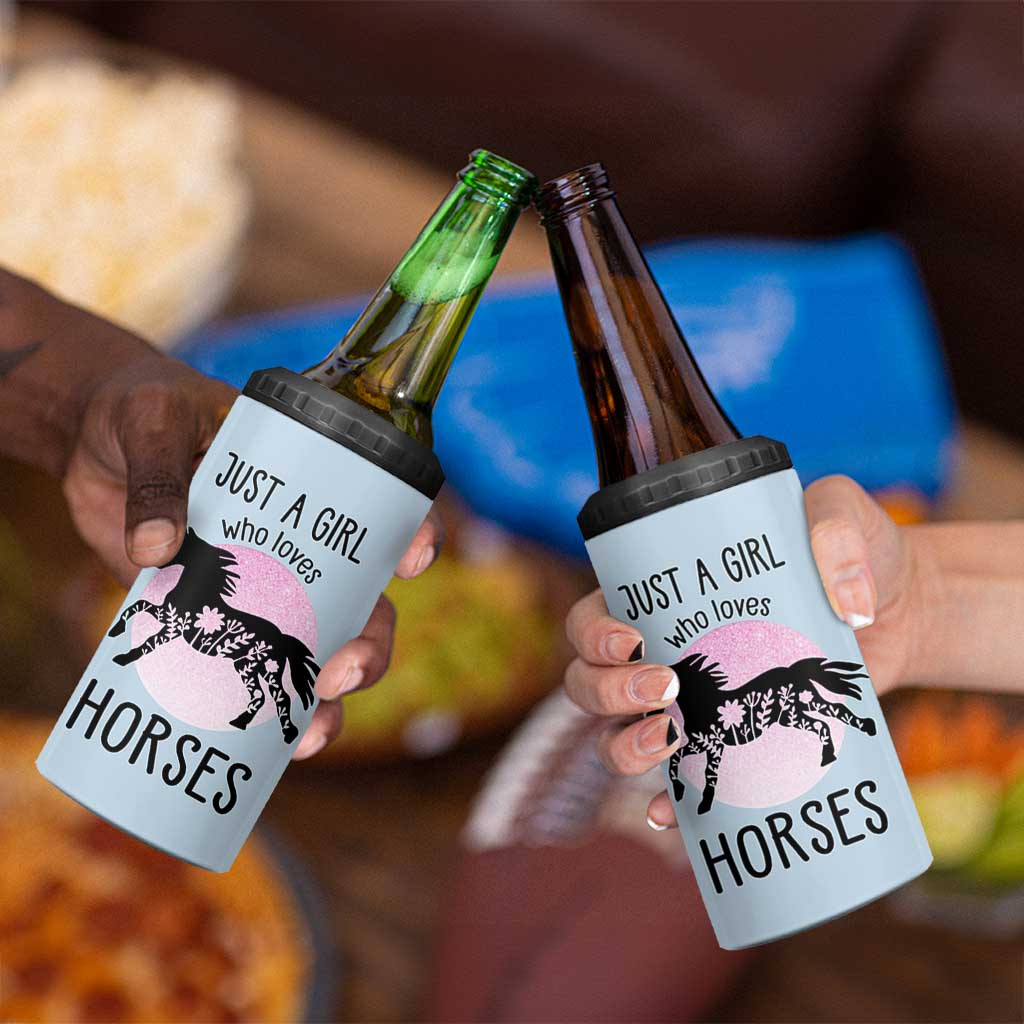 Horse Gifts For Girls 4 in 1 Can Cooler Tumbler Horse Lovers Equestrian Girls Cowgirl Gift