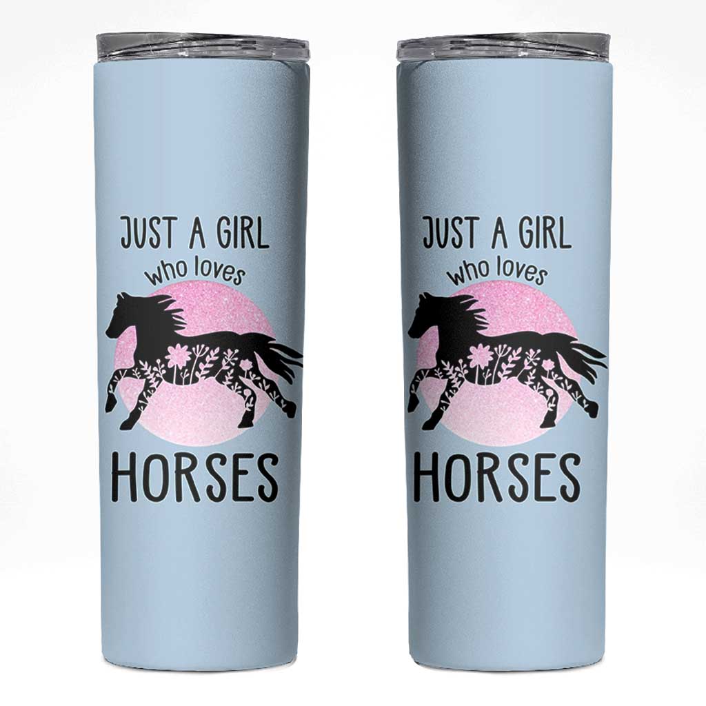 Horse Gifts For Girls Skinny Tumbler Horse Lovers Equestrian Girls Cowgirl Gift