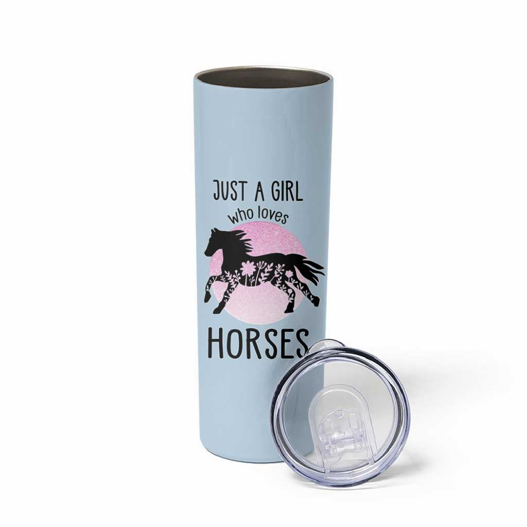Horse Gifts For Girls Skinny Tumbler Horse Lovers Equestrian Girls Cowgirl Gift