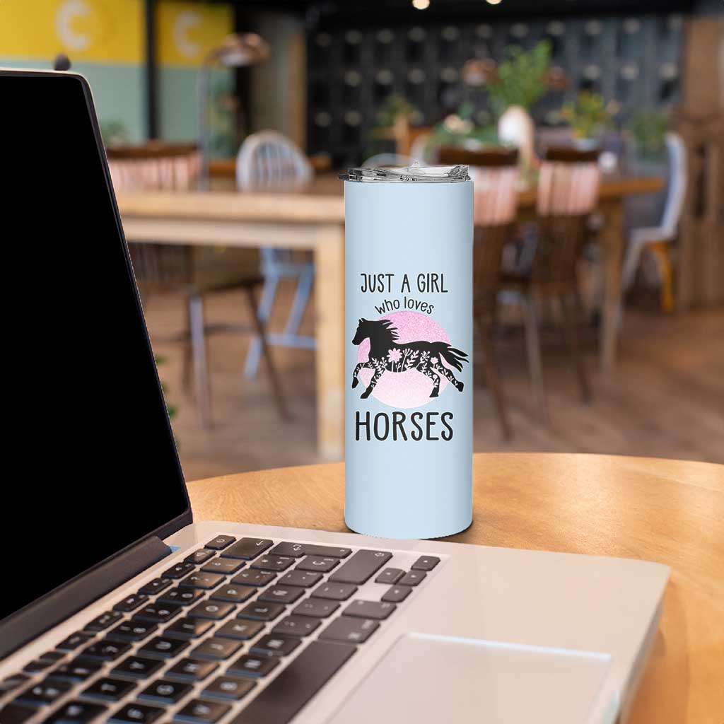 Horse Gifts For Girls Skinny Tumbler Horse Lovers Equestrian Girls Cowgirl Gift