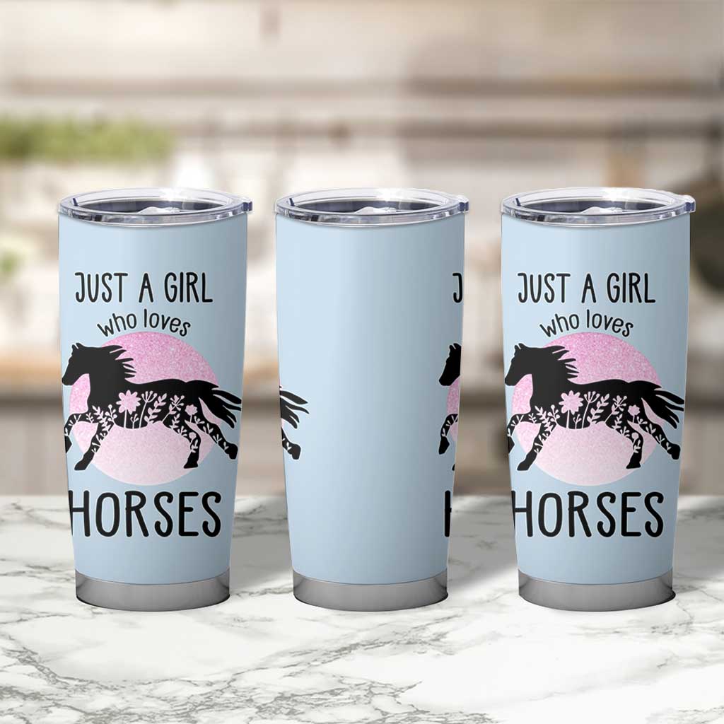 Horse Gifts For Girls Tumbler Cup Horse Lovers Equestrian Girls Cowgirl Gift