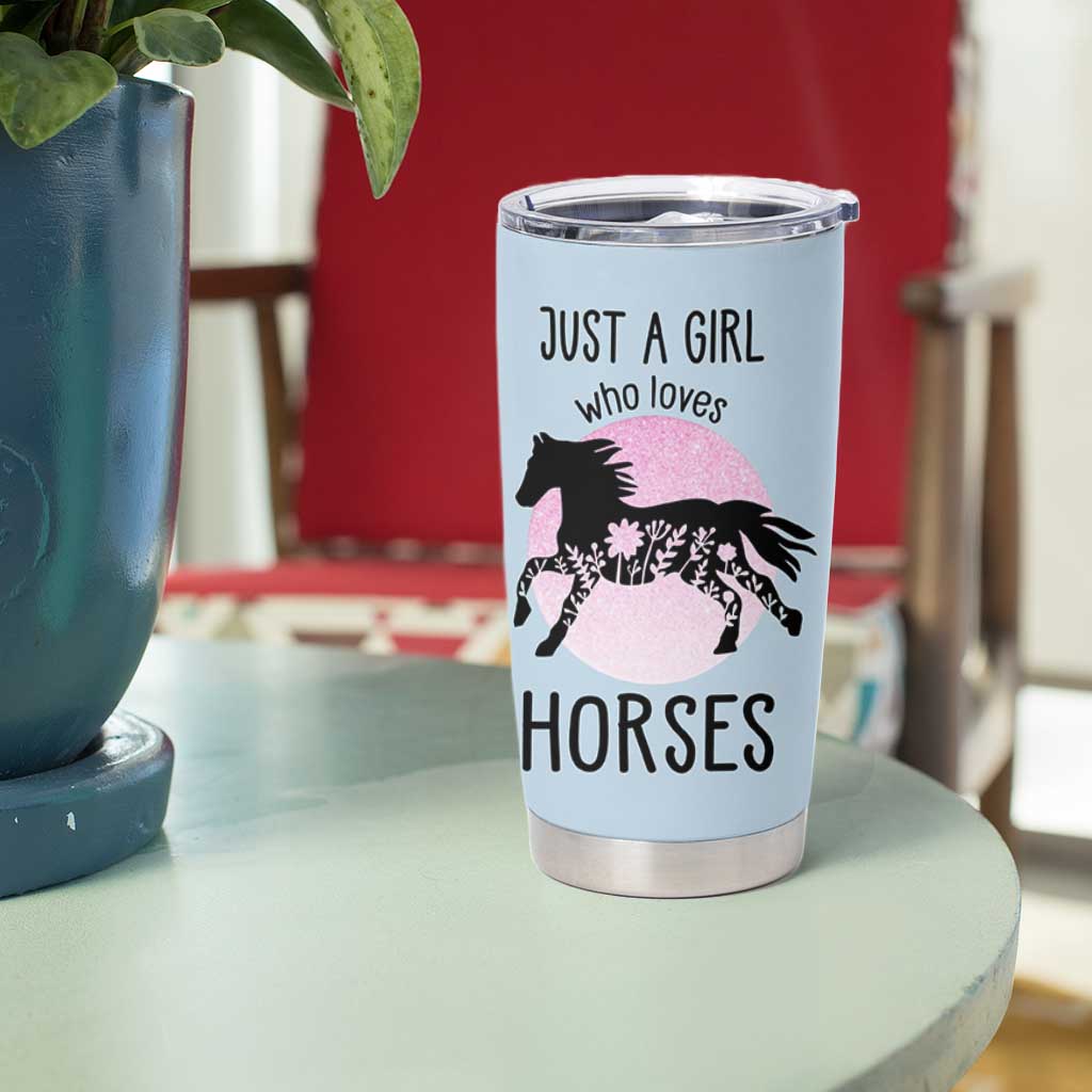 Horse Gifts For Girls Tumbler Cup Horse Lovers Equestrian Girls Cowgirl Gift