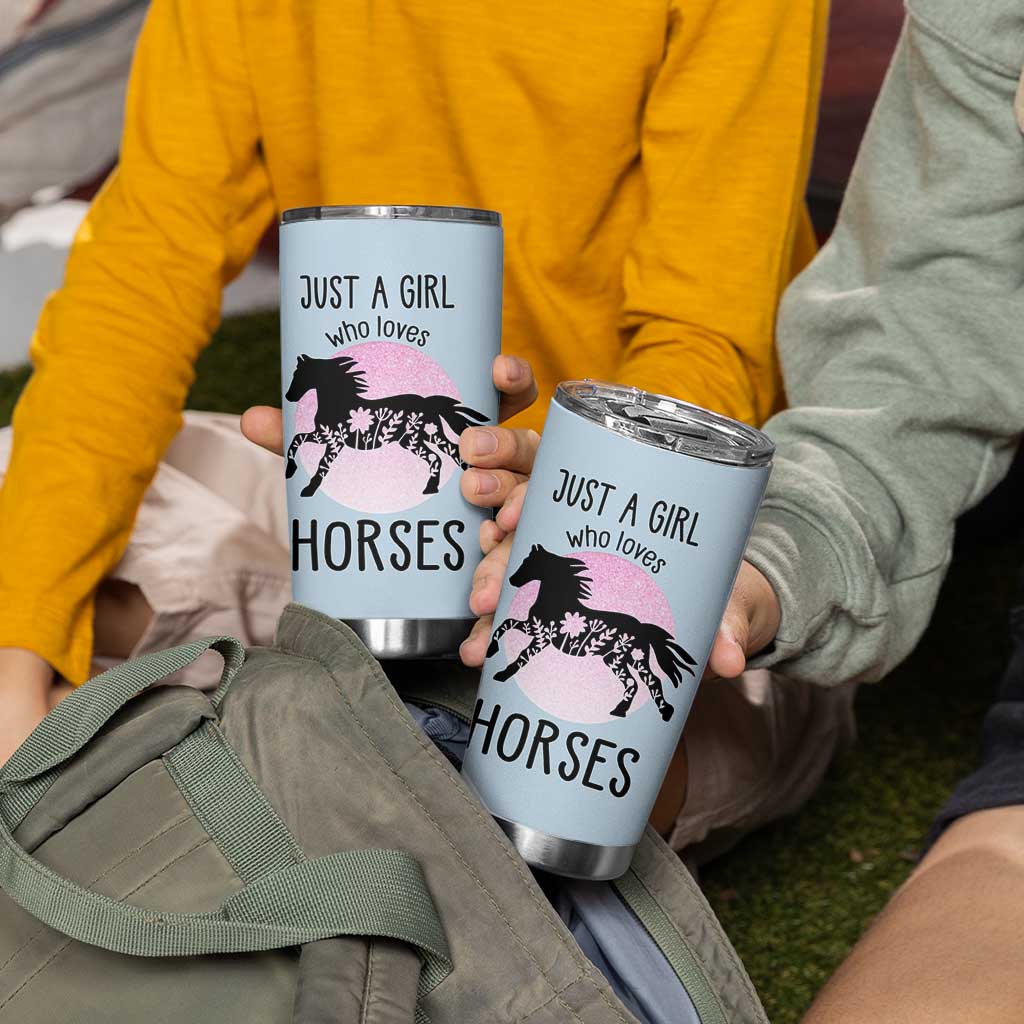 Horse Gifts For Girls Tumbler Cup Horse Lovers Equestrian Girls Cowgirl Gift