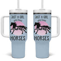 Horse Gifts For Girls Tumbler With Handle Horse Lovers Equestrian Girls Cowgirl Gift