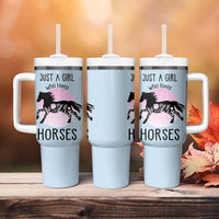 Horse Gifts For Girls Tumbler With Handle Horse Lovers Equestrian Girls Cowgirl Gift