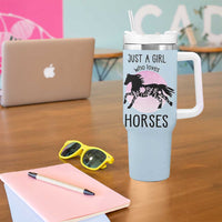 Horse Gifts For Girls Tumbler With Handle Horse Lovers Equestrian Girls Cowgirl Gift