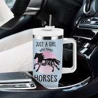 Horse Gifts For Girls Tumbler With Handle Horse Lovers Equestrian Girls Cowgirl Gift