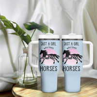 Horse Gifts For Girls Tumbler With Handle Horse Lovers Equestrian Girls Cowgirl Gift