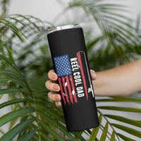 Fishing Gifts For Dad Skinny Tumbler Reel Cool Dad US Flag Father's Day