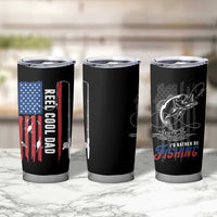 Fishing Gifts For Dad Tumbler Cup Reel Cool Dad US Flag Father's Day