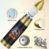 Funny Fishing Fathers Day Bullet Tumbler I Can't Work Today My Arm Is In A Cast Dad Gifts