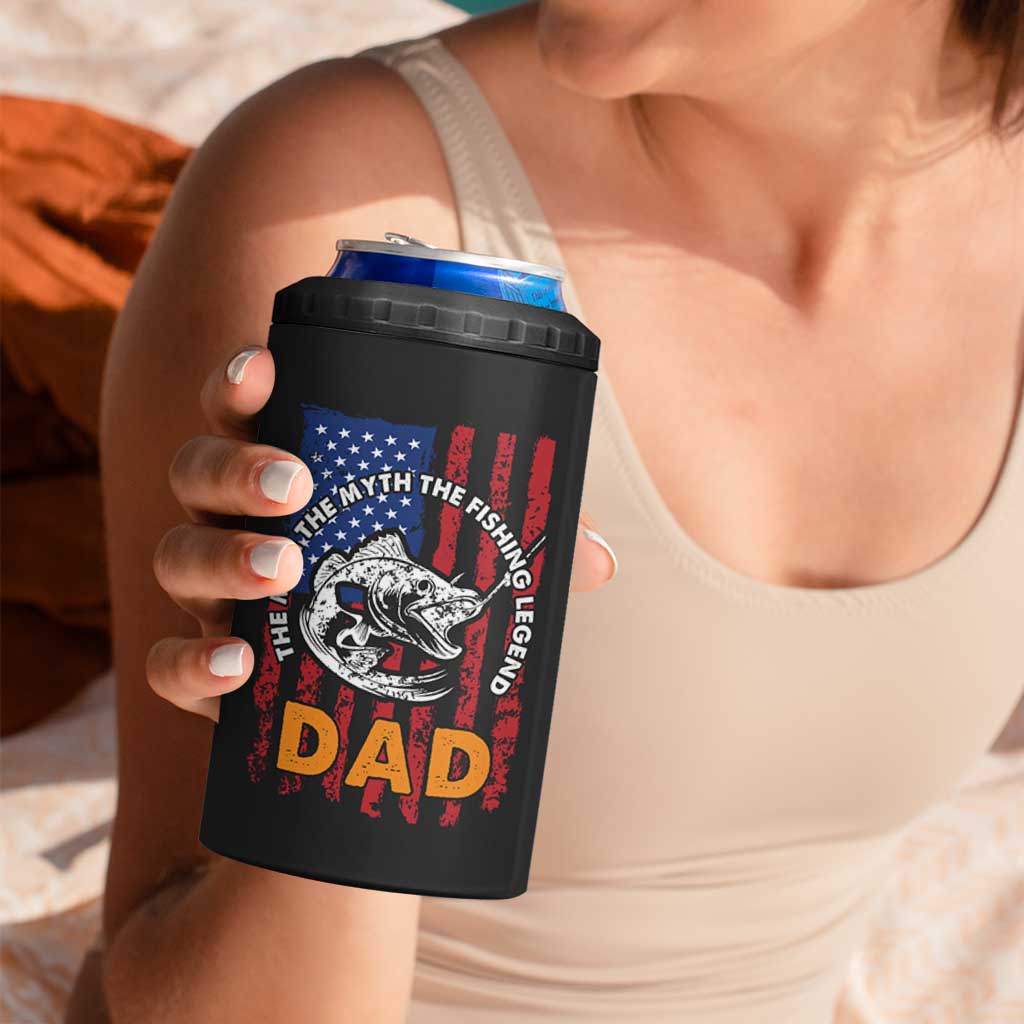 Funny Fishing Fathers Day 4 in 1 Can Cooler Tumbler I Can't Work Today My Arm Is In A Cast Dad Gifts