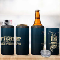 Fishing Gifts For Men 4 in 1 Can Cooler Tumbler Eat Sleep Fish Repeat Bass Fishing