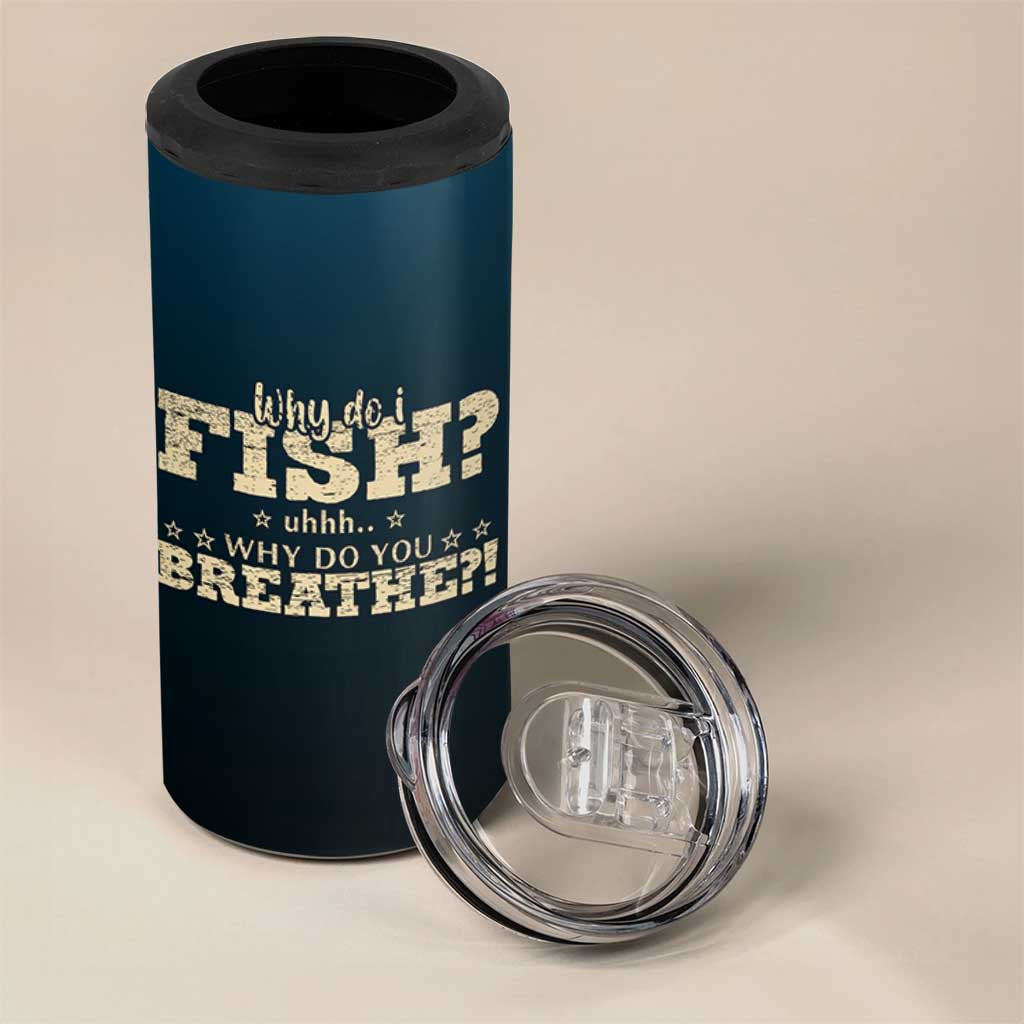 Fishing Gifts For Men 4 in 1 Can Cooler Tumbler Eat Sleep Fish Repeat Bass Fishing