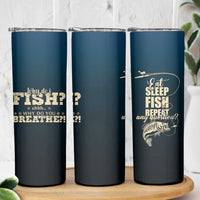 Fishing Gifts For Men Skinny Tumbler Eat Sleep Fish Repeat Bass Fishing