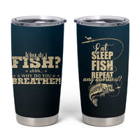 Fishing Gifts For Men Tumbler Cup Eat Sleep Fish Repeat Bass Fishing