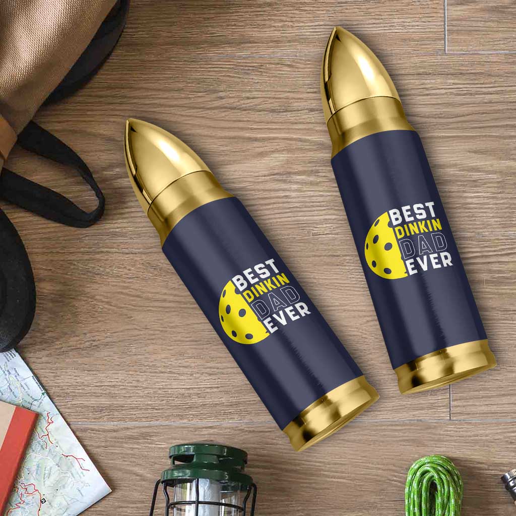 Funny Pickleball Dad Bullet Tumbler Best Dinkin Dad Ever Fathers Day Gift