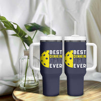 Funny Pickleball Dad Tumbler With Handle Best Dinkin Dad Ever Fathers Day Gift
