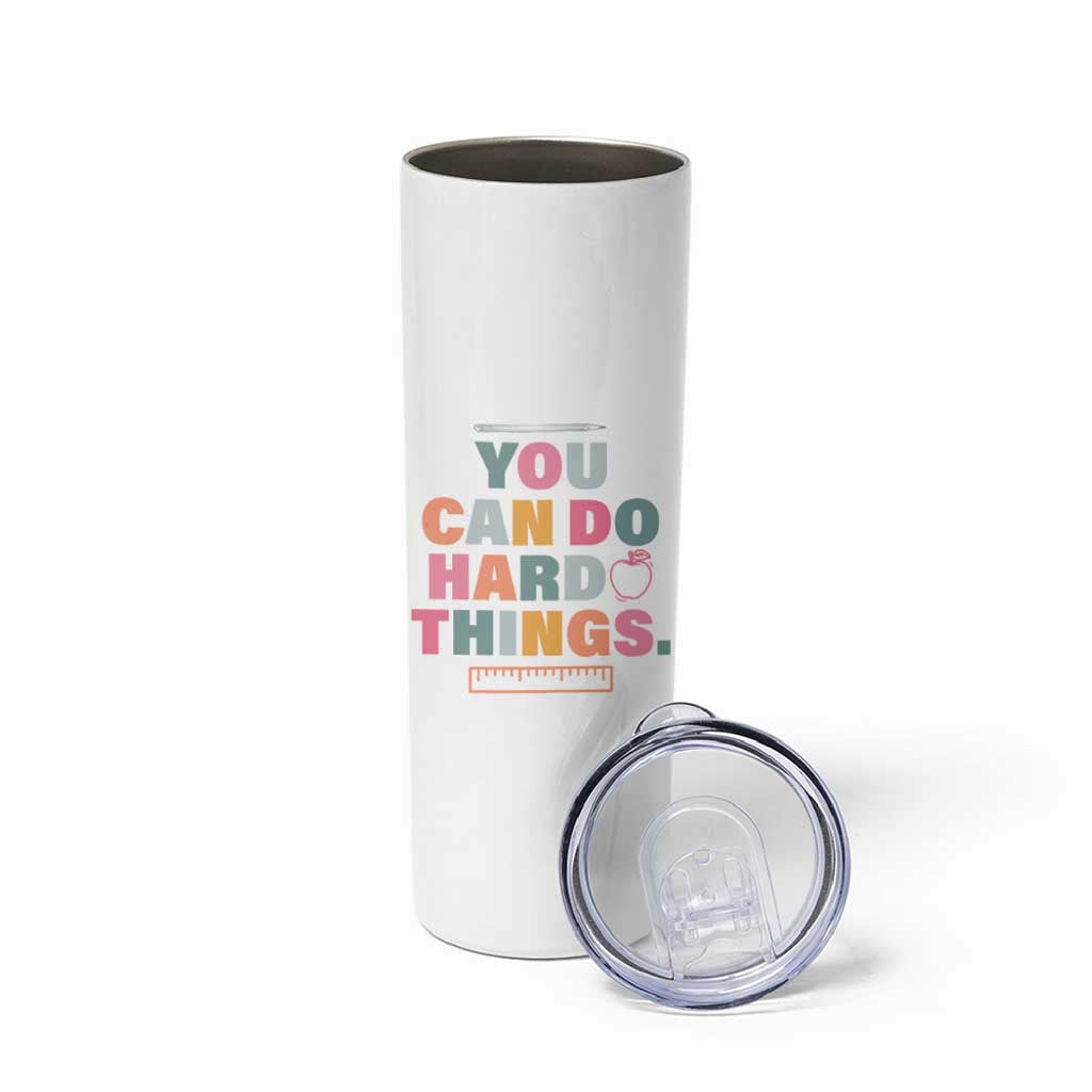 Inspirational Teacher Gifts Skinny Tumbler You Can Do Hard Things - Wonder Print Shop