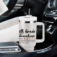 6th Grade Teacher Definition Tumbler With Handle Funny Sixth Grade Vibes Back To School - Wonder Print Shop