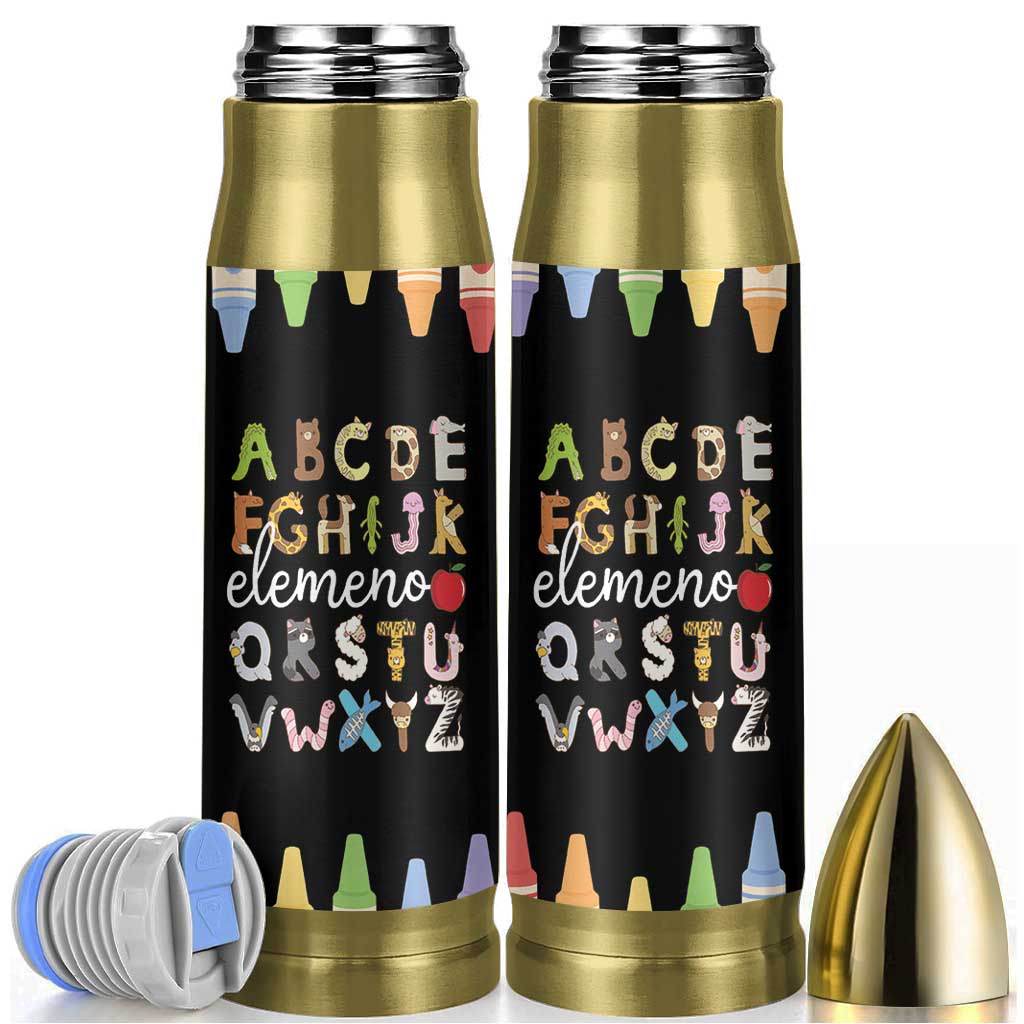 Teacher Alphabet Bullet Tumbler Colorful Animal Teachers Toddlers Spill Proof Cup