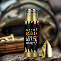 Teacher Alphabet Bullet Tumbler Colorful Animal Teachers Toddlers Spill Proof Cup