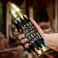Teacher Alphabet Bullet Tumbler Colorful Animal Teachers Toddlers Spill Proof Cup