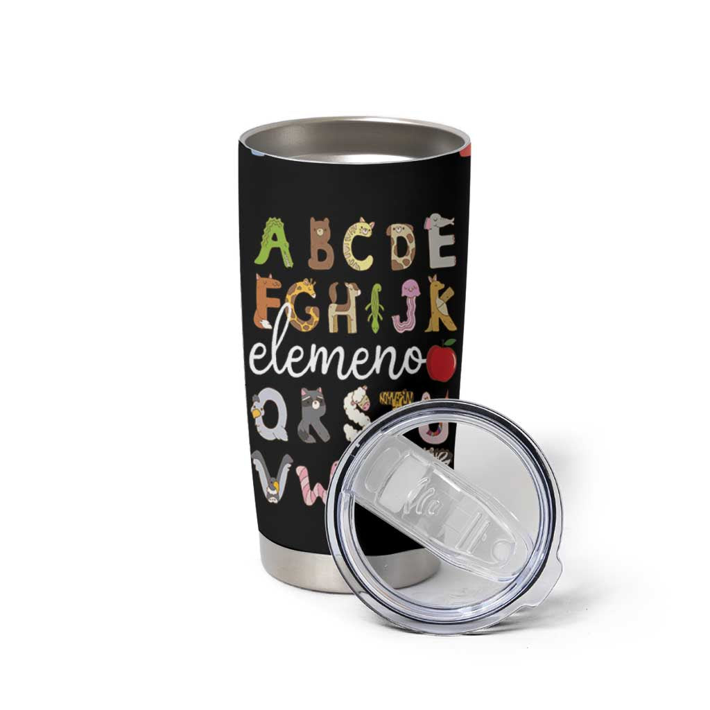 Teacher Alphabet Tumbler Cup Colorful Animal Teachers Toddlers Spill Proof Cup