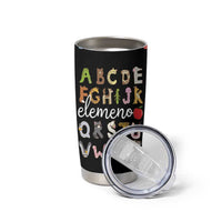 Teacher Alphabet Tumbler Cup Colorful Animal Teachers Toddlers Spill Proof Cup