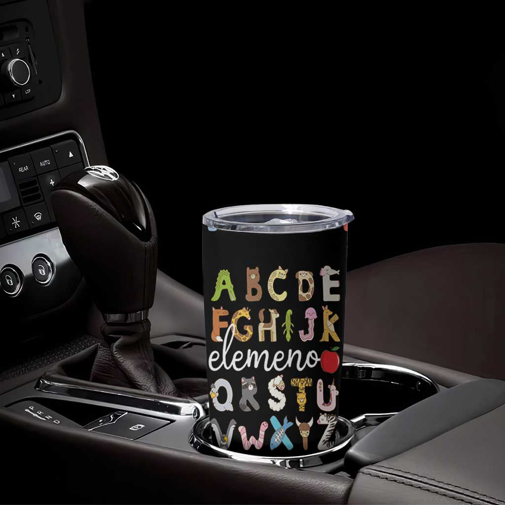 Teacher Alphabet Tumbler Cup Colorful Animal Teachers Toddlers Spill Proof Cup