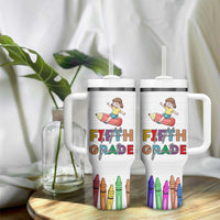 Fifth Grade Tumbler With Handle Teacher Back to School - Wonder Print Shop