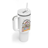 Teacher Gift Tumbler With Handle It's A Beautiful Day For Learning Students - Wonder Print Shop