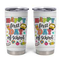 Teacher Tumbler Cup Happy First Day Of School - Wonder Print Shop