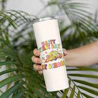 Teacher Gifts Skinny Tumbler Happy First Day Of School - Wonder Print Shop