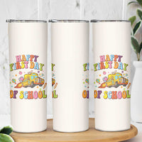 Teacher Gifts Skinny Tumbler Happy First Day Of School - Wonder Print Shop