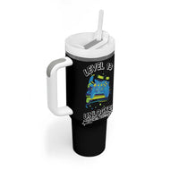 13th Birthday Gift Tumbler With Handle Boys Level 13 Unlocked Official Teenager Gaming