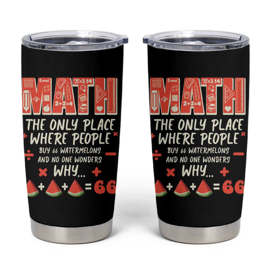 Funny Math Teacher Joke Tumbler Cup Back to School - Wonder Print Shop