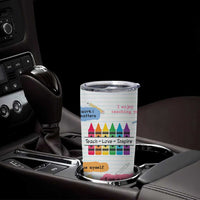 Teacher Tumbler Cup Positive Daily Affirmations Cup, Inspirational, Sobriety, Motivational Gifts - Wonder Print Shop