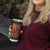 Deer Hunting Tumbler Cup I'd Rather Be In the Woods Camo American Flag