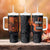 Deer Hunting Tumbler With Handle I'd Rather Be In the Woods Camo American Flag