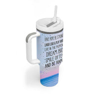 Funny Inspirational Tumbler With Handle Have Hope Be Strong Motivational Quote