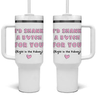 I'd Shark A Bitch For You Tumbler With Handle Funny Gifts For BFF Daughter Granddaughter Mom Sister Teen Girls